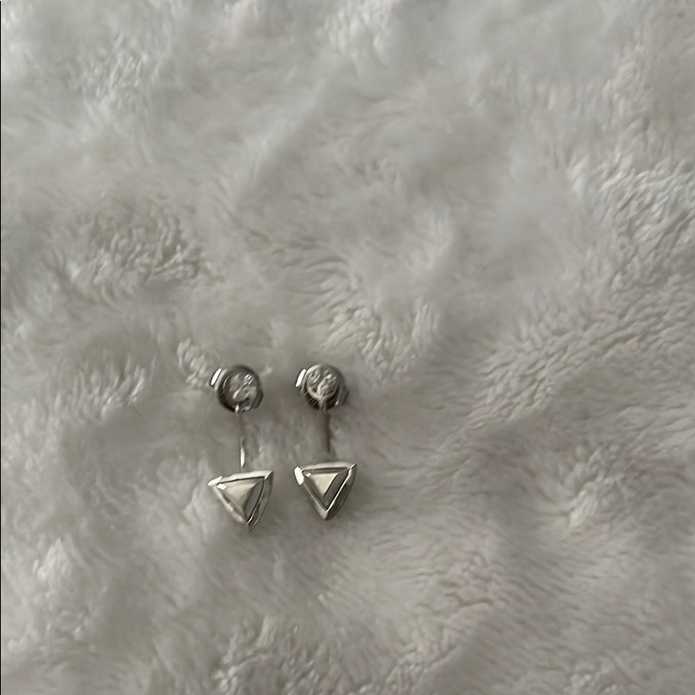 Silpada Silver Geometric Earrings